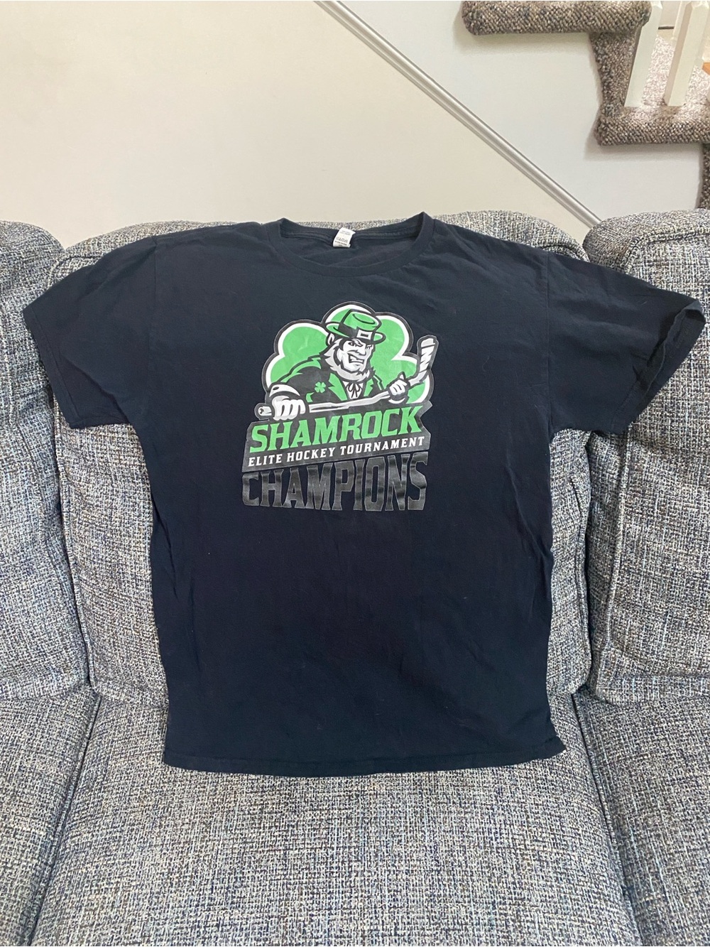 Shamrock Elite Hockey Tournament Champions Short Sleeve T-shirt, Size S